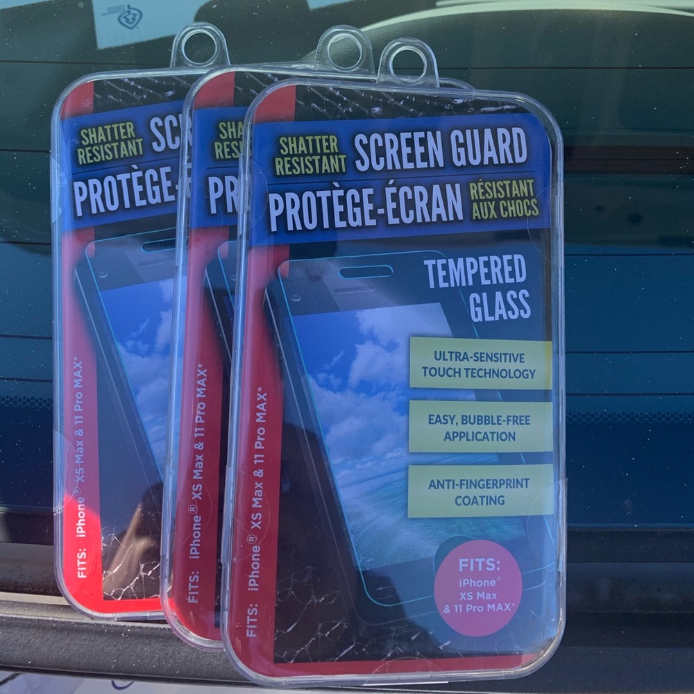3 tempered screen glass protector 11 p max /xsmaxx
